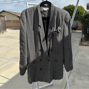 Chic Black and White Women's Blazer